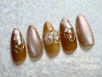 プライベートブライティ(Brighty)/夏ニュアンスネイル