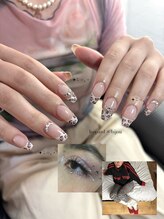 ウズ 和歌山店(UZU)/ヒョウ柄フレンチネイル