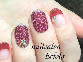 秋色ボルドーnail/初回8500円