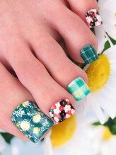 カラーズ 浜松店(colors)/レトロフラワー×チェック♪