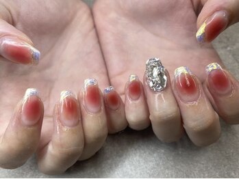 ネイルサロンファストネイルプラス 新宿店(FAST NAIL PLUS)/2025夏ネイル【チークネイル】