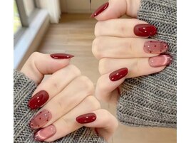 クリスマス/冬ネイル/ツイード