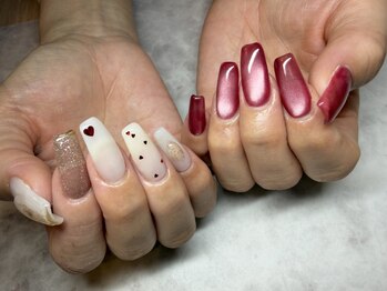 エルフ 恵庭店(Elf)の写真/≪完全個室≫周りにも褒められるニュアンスネイルでデザイン多数♪【新規オフ込定額ドライケア込み】