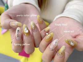 イエローニュアンスネイル