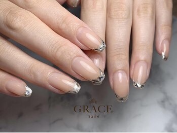 グレース ネイルズ(GRACE nails)/ガラスフレンチ