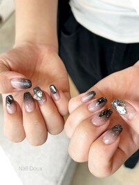 BLACKラメグラデーション