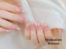 アムールユシマテン 上野湯島店(Amour)/ヒョウ柄、秋ネイル