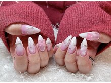 レアネイル 新宿(le'a nail)/ピンクグラデーションネイル