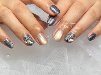 シマー(Shimmer)/ビジューネイル