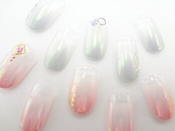 ネイルサロン クイール 小山店(NAIL SALON QUILL)/グラデーション×オーロラ