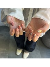 イル(iLL)/mirror nail ～pink &silver～