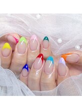ピョルネイル 流山おおたかの森(Byeol Nail)/#カラフル#フレンチネイル