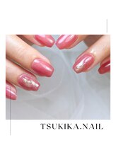 ツキカドットネイル(tsukika.nail)/透け感あるけど透けない