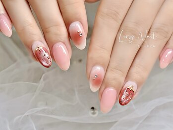 いちごチークネイル