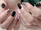 Black × Pink dot