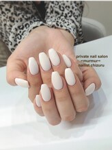 プライベート ネイルサロン マーマ(murmur)/真っ白ワンカラー