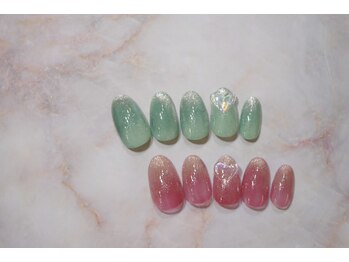 ハートビームネイル