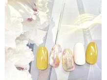 フルールソンネイル(fleur son nail)/2月シンプルアート