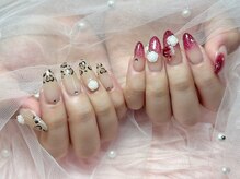 プティ アイビューティ 京橋店(peTiT eyebeauty)/アシンメトリーネイル　秋ネイル