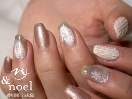 雪の結晶 × ニットネイル