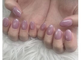 マグネットネイル/上品/ピンク