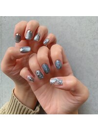 ブルーニュアンスネイル☆