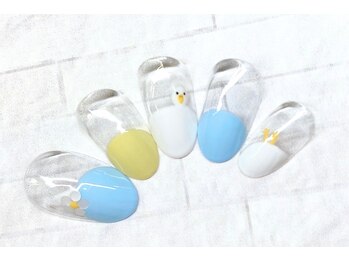 アルセア 上野御徒町店(Alcea)/手描きアート 変形フレンチ