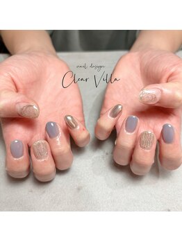 ネイルサロンクリアヴィラ(nail salon clear villa)/simple design¥7990