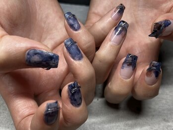 エルネイル(Lnail)の写真/【日立十王のこじんまり隠れ家サロン】日常に溶け込むさりげないおしゃれを♪色混ぜ・新規ジェルオフ無料◎