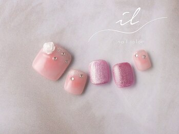 イル 神戸店/チークネイル×グラデーション