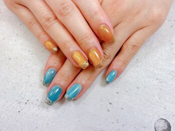 ネイル ビューティーマジック 葛西本店/ミラーxマグネットネイル