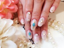 ボネール(nail ＆ eyelash Bounail)/ターコイズ モロッカン ビジュー