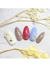 サロンR/パールフラワーネイル