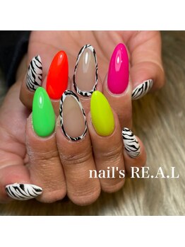 ネイルズリアル(nail's REAL)/虎柄ネイル