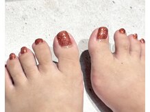 ルヒアネイル イオン戸畑ショッピングセンター店(Ruhia Nail)/フットラメワンカラー