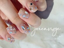 ジョアアンジェ 心斎橋店(joie ange)/ビジューネイル　シンプル