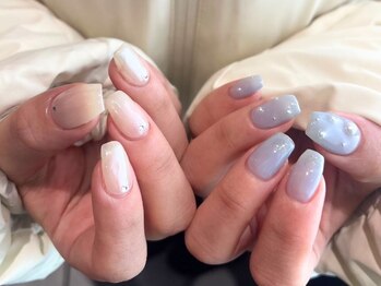 サクノネイル(SAKUNONAIL)の写真/<爪表面を削らないフィルインオフ導入店>新規オフ無料|ベース~フォルム形成までこだわり美しいお手元に*