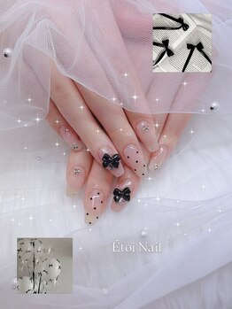 エトワネイルトウキョウ(Etoi Nail Tokyo)/ワンホン リボンネイル
