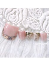 たゆ ネイル(たゆnail)/ミラーパラジェルフットネイル