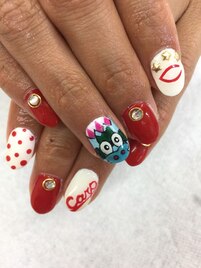 カープ応援ネイル