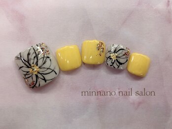 みんなのネイルサロン/フラワーフットネイル