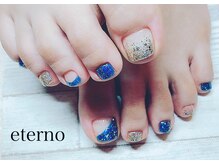 エテル(eterno)/キラキラフットネイル