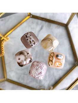 ルピナス(Lupinus)/選べる親指アート