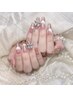 【オフ無料】ハンドチップ長さ出し+マグネットorフラッシュネイル ¥9200