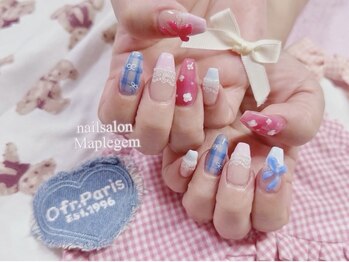 メイプルジェム(Maplegem)/カラフルガーリーネイル