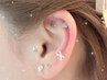 【耳つぼジュエリー】パーツ選び放題♪両耳10粒¥3500