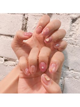 アティックネイルアトリエ(attic nail atelier)/ピンクニュアンス★