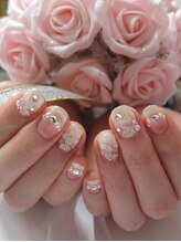 ネイルサロンミキ 横浜(MIKI)/人気ウェディングブライダル3D花