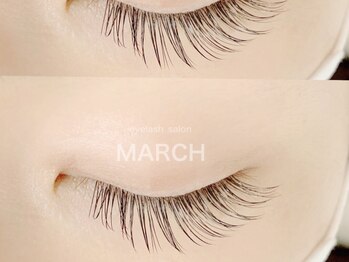 マーチ(MARCH)/ナチュラルマツエク140本(両目)