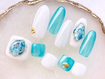 ネイルサロンフォーユー(for u)/H &Fお揃いデザイン♪￥11980